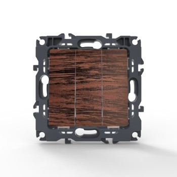 PRIME ΔΙΑΚΟΠΤΗΣ ΤΡΙΠΛΟΣ ΑΠΛΟΣ ΜΕ ΒΙΔΑ 1+1+1P 10AX 250VAC IP20 ΞΥΛΟ