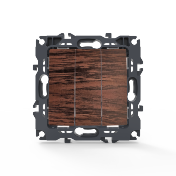 PRIME ΔΙΑΚΟΠΤΗΣ ΤΡΙΠΛΟΣ ΑΠΛΟΣ ΜΕ ΒΙΔΑ 1+1+1P 10AX 250VAC IP20 ΞΥΛΟ