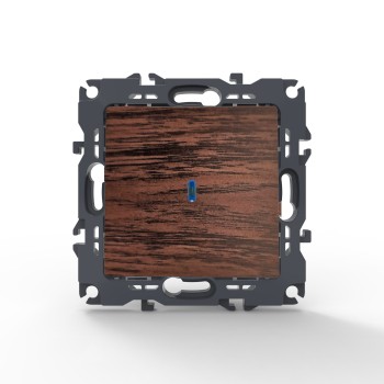 PRIME ΔΙΑΚΟΠΤΗΣ ΑΛΕΡΕΤΟΥΡ & LED ΛΥΧΝΙΑ ΠΡΟΣΑΝΑΤΟΛΙΣΜΟΥ (ΟΝ-ΟFF) ΜΕ ΚΛΙΠ 1P 10AX 250VAC IP20 ΞΥΛΟ