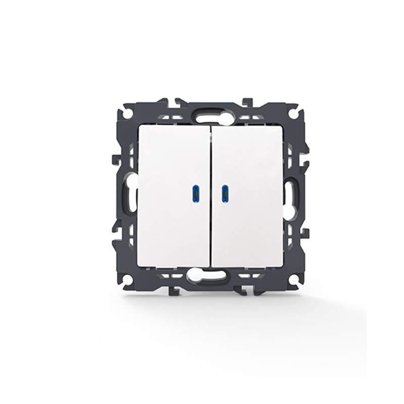 PRIME ΔΙΑΚ. ΚΟΜΜΥΤΑΤΕΡ & LED ΛΥΧΝΙΑ ΠΡΟΣΑΝΑΤΟΛΙΣΜΟΥ (ΟΝ-ΟFF) ΜΕ ΚΛΙΠ 1+1P 10AX 250VAC IP20 ΛΕΥΚΟΣ PRIME ΔΙΑΚ. ΚΟΜΜΥΤΑΤΕΡ & LED ΛΥΧΝΙΑ ΠΡΟΣΑΝΑΤΟΛΙΣΜΟΥ (ΟΝ-ΟFF) ΜΕ ΚΛΙΠ 1+1P 10AX 250VAC IP20 ΛΕΥΚΟΣ