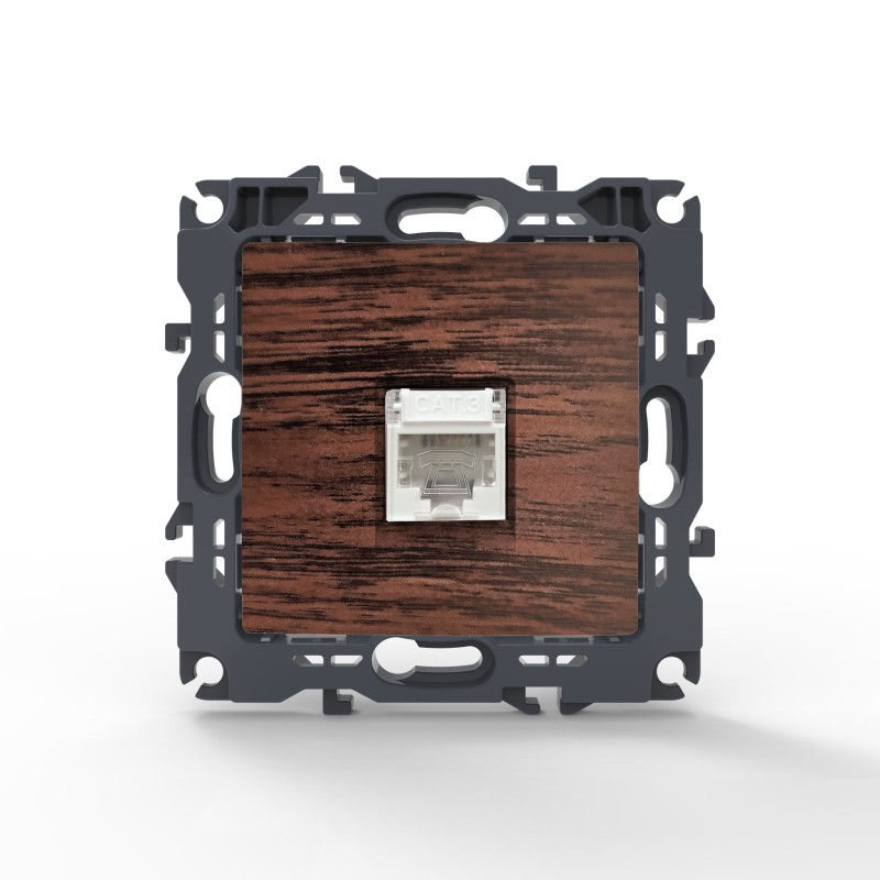 PRIME ΠΡΙΖΑ ΤΗΛΕΦΩΝΟΥ 1xRJ11 CAT3 IP20 ΞΥΛΟ