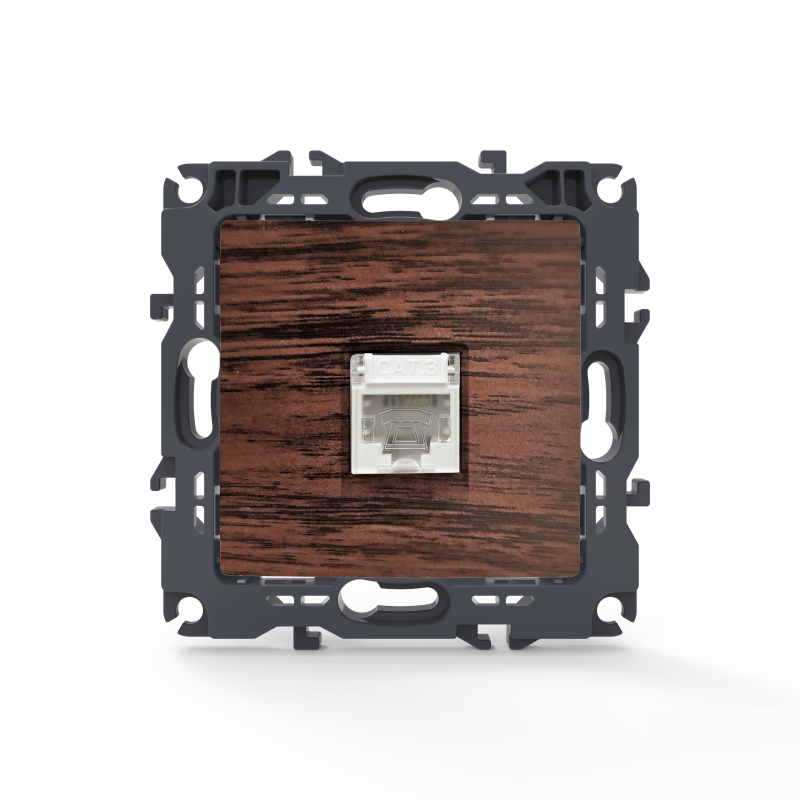 PRIME ΠΡΙΖΑ ΤΗΛΕΦΩΝΟΥ 1xRJ11 CAT3 IP20 ΞΥΛΟ