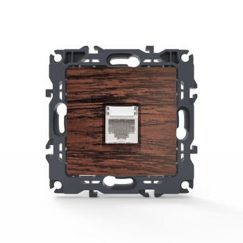 PRIME ΠΡΙΖΑ ΔΙΚΤΥΟΥ 1xRJ45 CAT6 UTP IP20 ΞΥΛΟ