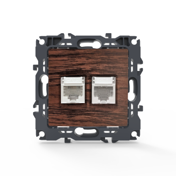 PRIME ΠΡΙΖΑ ΤΗΛΕΦΩΝΟΥ 1xRJ11 CAT3 IP20 & ΠΡΙΖΑ ΔΙΚΤΥΟΥ 1xRJ45 CAT6 UTP IP20 ΞΥΛΟ PRIME ΠΡΙΖΑ ΤΗΛΕΦΩΝΟΥ 1xRJ11 CAT3 IP20 & ΠΡΙΖΑ ΔΙΚΤΥΟΥ 1xRJ45 CAT6 UTP IP20 ΞΥΛΟ