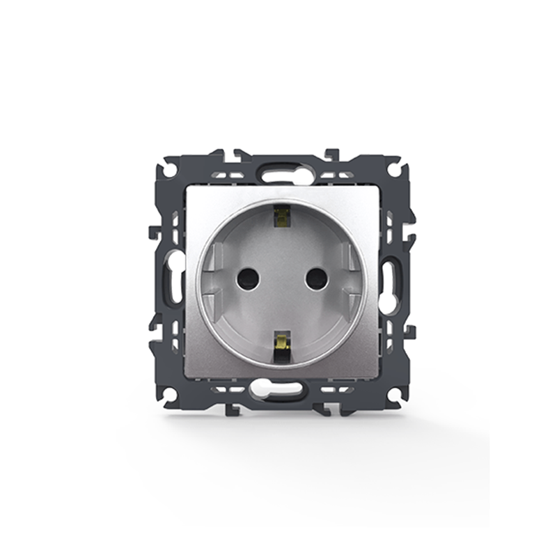 PRIME ΠΡΙΖΑ ΣΟΥΚΟ ΑΣΦΑΛΕΙΑΣ 1x2P+E 16A 250VAC IP20 MAT ΑΛΟΥΜΙΝΙΟ PRIME ΠΡΙΖΑ ΣΟΥΚΟ ΑΣΦΑΛΕΙΑΣ 1x2P+E 16A 250VAC IP20 MAT ΑΛΟΥΜΙΝΙΟ