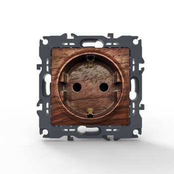 PRIME ΠΡΙΖΑ ΣΟΥΚΟ ΑΣΦΑΛΕΙΑΣ 1x2P+E 16A 250VAC IP20 ΞΥΛΟ