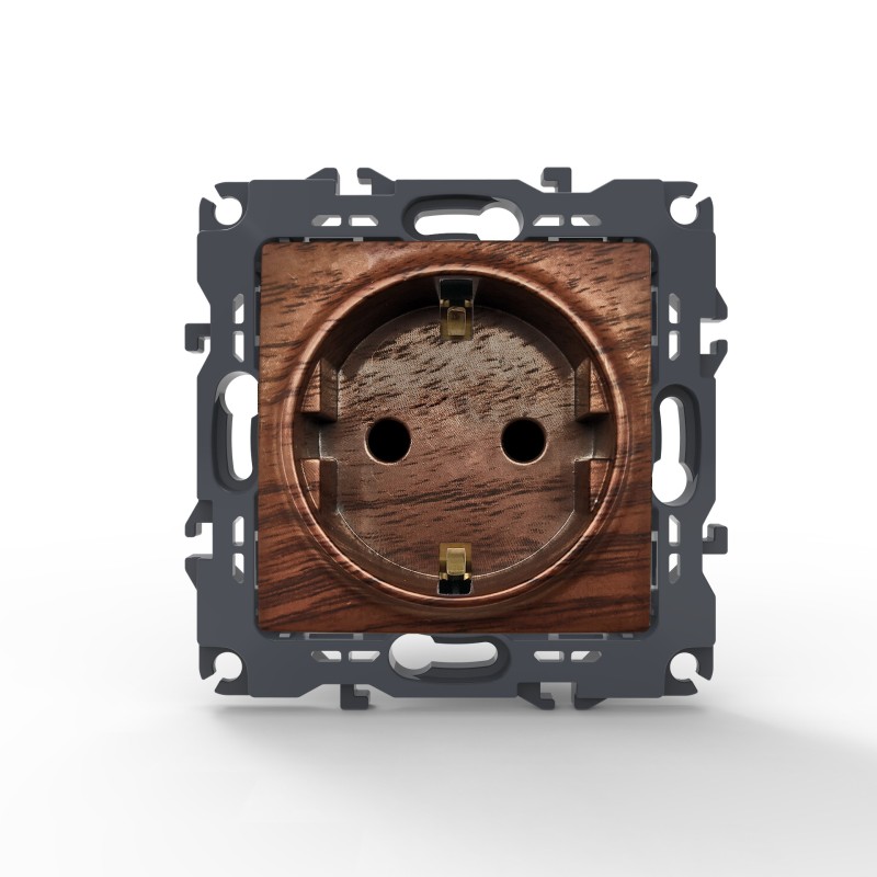 PRIME ΠΡΙΖΑ ΣΟΥΚΟ ΑΣΦΑΛΕΙΑΣ 1x2P+E 16A 250VAC IP20 ΞΥΛΟ