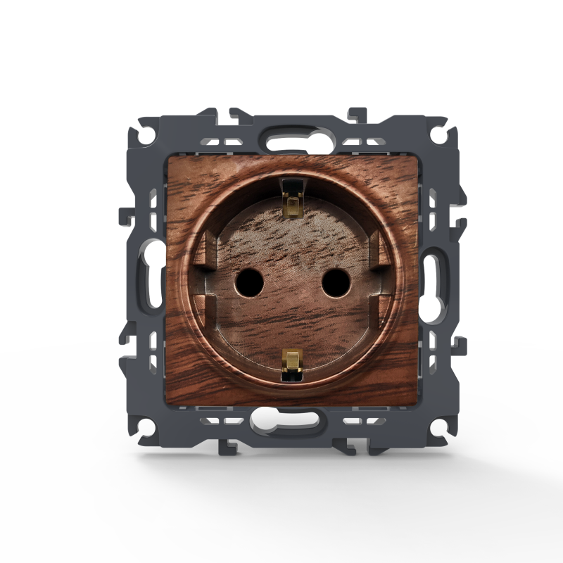 PRIME ΠΡΙΖΑ ΣΟΥΚΟ ΑΣΦΑΛΕΙΑΣ 1x2P+E 16A 250VAC IP20 ΞΥΛΟ