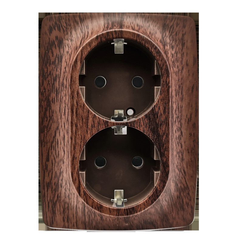 PRIME ΠΡΙΖΑ ΣΟΥΚΟ ΑΣΦΑΛΕΙΑΣ 2x2P+E 16A 250VAC IP20 ΞΥΛΟ