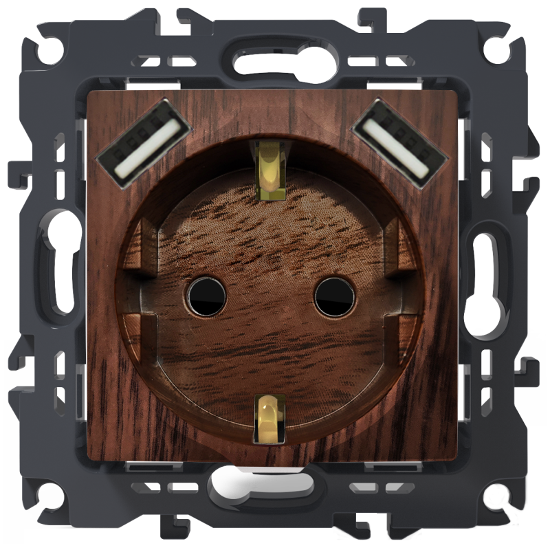 PRIME ΠΡΙΖΑ ΣΟΥΚΟ ΑΣΦΑΛΕΙΑΣ 1x2P+E 16A 250VAC & 2 USB 5VDC 3.1A IP20 ΞΥΛΟ PRIME ΠΡΙΖΑ ΣΟΥΚΟ ΑΣΦΑΛΕΙΑΣ 1x2P+E 16A 250VAC & 2 USB 5VDC 3.1A IP20 ΞΥΛΟ