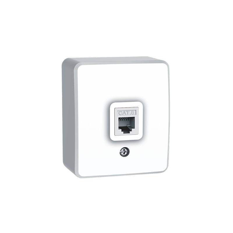 MURATA ΠΡΙΖΑ ΔΙΚΤΥΟΥ ΕΠΙΤΟΙΧΗ 1xRJ45 CAT6 UTP IP20 ΛΕΥΚΗ MURATA ΠΡΙΖΑ ΔΙΚΤΥΟΥ ΕΠΙΤΟΙΧΗ 1xRJ45 CAT6 UTP IP20 ΛΕΥΚΗ