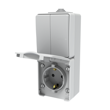 ARMY ΔΙΑΚ. Κ/Μ 1+1P 10AX 250VAC & ΠΡΙΖΑ ΣΟΥΚΟ ΑΣΦΑΛ. 1x2P+E 16A 250VAC IP55 ΕΠΙΤ. ΚΑΘΕΤ ΣΤΕΓΑΝ ΓΚΡΙ ARMY ΔΙΑΚ. Κ/Μ 1+1P 10AX 250VAC & ΠΡΙΖΑ ΣΟΥΚΟ ΑΣΦΑΛ. 1x2P+E 16A 250VAC IP55 ΕΠΙΤ. ΚΑΘΕΤ ΣΤΕΓΑΝ ΓΚΡΙ