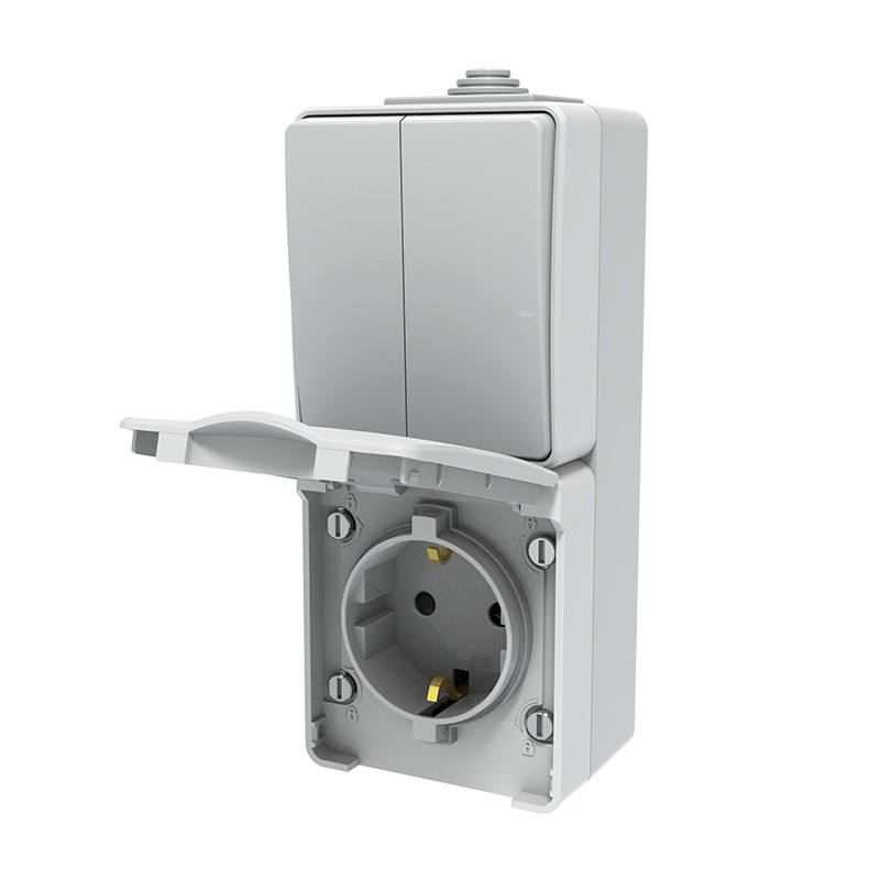 ARMY ΔΙΑΚ. Κ/Μ 1+1P 10AX 250VAC & ΠΡΙΖΑ ΣΟΥΚΟ ΑΣΦΑΛ. 1x2P+E 16A 250VAC IP55 ΕΠΙΤ. ΚΑΘΕΤ ΣΤΕΓΑΝ ΓΚΡΙ ARMY ΔΙΑΚ. Κ/Μ 1+1P 10AX 250VAC & ΠΡΙΖΑ ΣΟΥΚΟ ΑΣΦΑΛ. 1x2P+E 16A 250VAC IP55 ΕΠΙΤ. ΚΑΘΕΤ ΣΤΕΓΑΝ ΓΚΡΙ