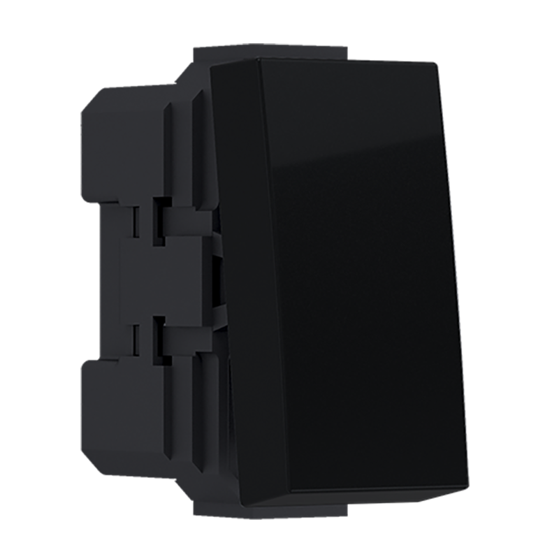 ^ MODYS ΔΙΑΚΟΠΤΗΣ ΜΕΣΑΙΟΣ ΑΛΕΡΕΤΟΥΡ ΜΑΥΡΟΣ ΜΑΤ  1 ΣΤ. 1P 10AX 250VAC IP20  