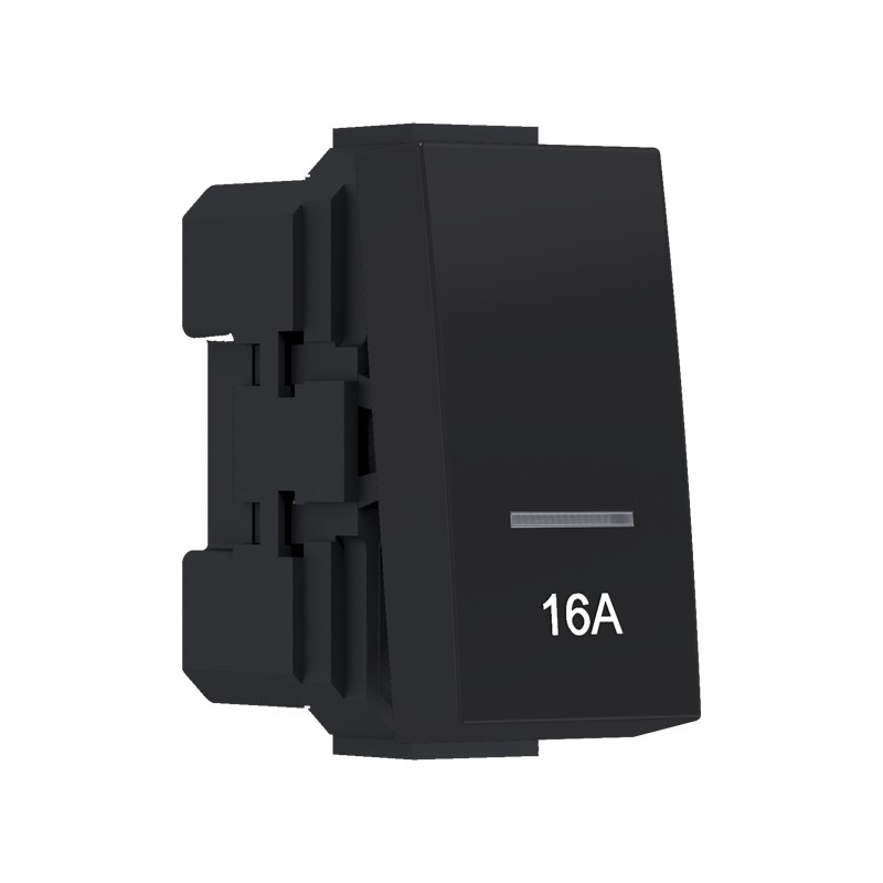 ^MODYS ΔΙΑΚΟΠΤΗΣ ΔΙΠΟΛΙΚΟΣ (0-1) 16Α ΜΕ ΕΝΔΕΙΞΗ ΜΑΥΡΟΣ ΜΑΤ  1 ΣΤ. 2P 16AX 250VAC IP20  