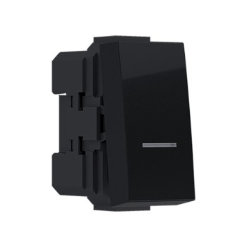 ^MODYS ΜΠΟΥΤΟΝ ΑΠΛΟ ΜΑΥΡΟ ΜΑΤ 1 ΣΤ. 1P 10A 250VAC IP20 