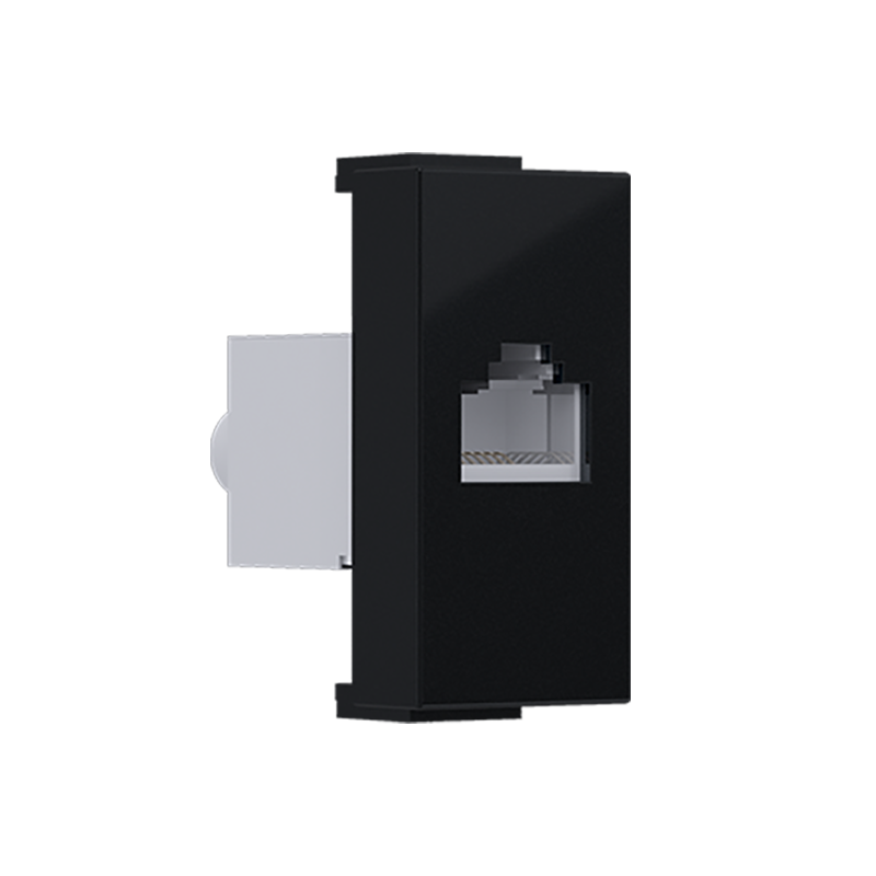 ^ MODYS ΠΡΙΖΑ ΤΗΛΕΦΩΝΟΥ ΜΑΥΡΗ ΜΑΤ 1 ΣΤ. RJ11 CAT3 IP20