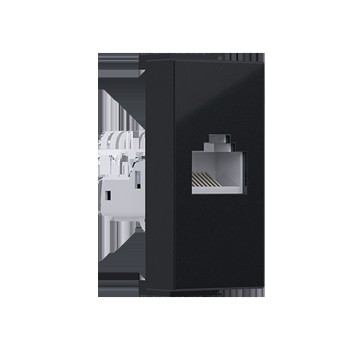 ^ MODYS ΠΡΙΖΑ ΔΙΚΤΥΟΥ ΜΑΥΡΗ ΜΑΤ 1 ΣΤ. RJ45 CAT.5E ΧΩΡΙΣ ΘΩΡΑΚΙΣΗ IP20