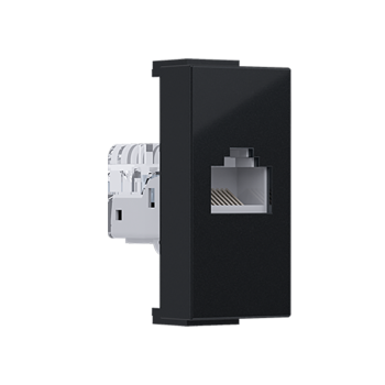 ^ MODYS ΠΡΙΖΑ ΔΙΚΤΥΟΥ ΜΑΥΡΗ ΜΑΤ 1 ΣΤ. RJ45 CAT.5E ΧΩΡΙΣ ΘΩΡΑΚΙΣΗ IP20