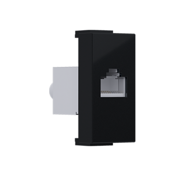 ^ MODYS ΠΡΙΖΑ ΔΙΚΤΥΟΥ ΜΑΥΡΗ ΜΑΤ 1 ΣΤ. RJ45 CAT.6 ΜΕ ΘΩΡΑΚΙΣΗ IP20