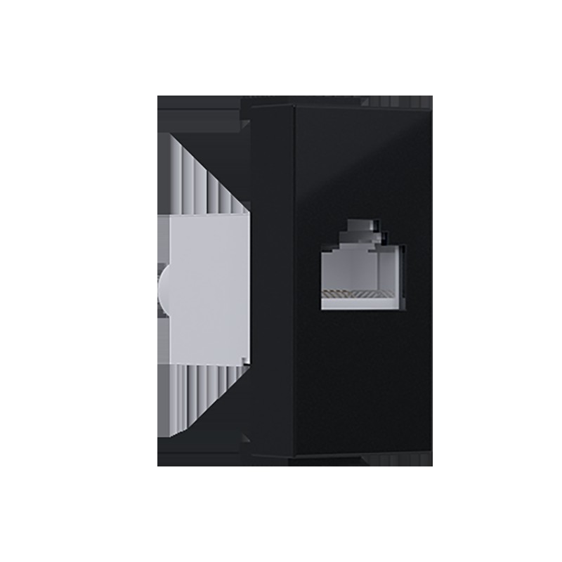 ^ MODYS ΠΡΙΖΑ ΔΙΚΤΥΟΥ ΜΑΥΡΗ ΜΑΤ 1 ΣΤ. RJ45 CAT.6 ΜΕ ΘΩΡΑΚΙΣΗ IP20 ^ MODYS ΠΡΙΖΑ ΔΙΚΤΥΟΥ ΜΑΥΡΗ ΜΑΤ 1 ΣΤ. RJ45 CAT.6 ΜΕ ΘΩΡΑΚΙΣΗ IP20