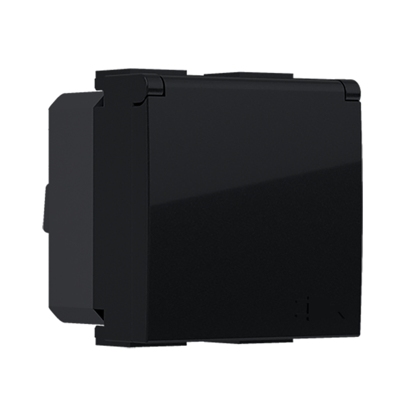 ^ MODYS ΠΡΙΖΑ ΣΟΥΚΟ ΚΑΠΑΚΙ ΜΑΥΡΗ ΜΑΤ  2 ΣΤ. 2P+E 16A 250VAC IP20