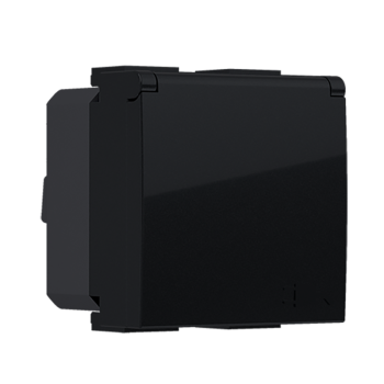 ^ MODYS ΠΡΙΖΑ ΣΟΥΚΟ ΚΑΠΑΚΙ ΑΣΦΑΛΕΙΑΣ ΜΑΥΡΗ ΜΑΤ  2 ΣΤ. 2P+E 16A 250VAC IP20