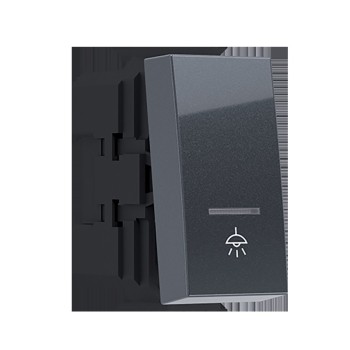 ^MODYS ΜΠΟΥΤΟΝ ΜΕ ΕΝΔΕΙΞΗ & ΣΥΜΒΟΛΟ ΛΥΧΝΙΑ ΑΝΘΡΑΚΙ 1 ΣΤ. 1P 10A 250VAC IP20 