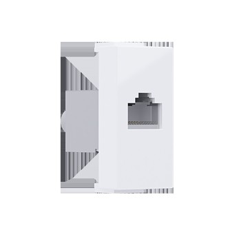 ^ MODYS ΠΡΙΖΑ ΔΙΚΤΥΟΥ ΛΕΥΚΗ 1 ΣΤ. RJ45 CAT.6 ΜΕ ΘΩΡΑΚΙΣΗ IP20