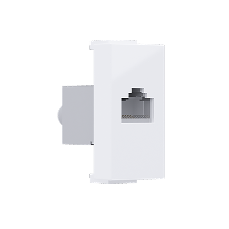 ^ MODYS ΠΡΙΖΑ ΔΙΚΤΥΟΥ ΛΕΥΚΗ 1 ΣΤ. RJ45 CAT.6 ΜΕ ΘΩΡΑΚΙΣΗ IP20