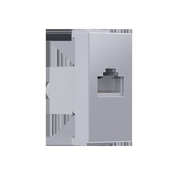 ^ MODYS ΠΡΙΖΑ ΔΙΚΤΥΟΥ ΑΣΗΜΙ 1 ΣΤ. RJ45 CAT.6 ΜΕ ΘΩΡΑΚΙΣΗ IP20