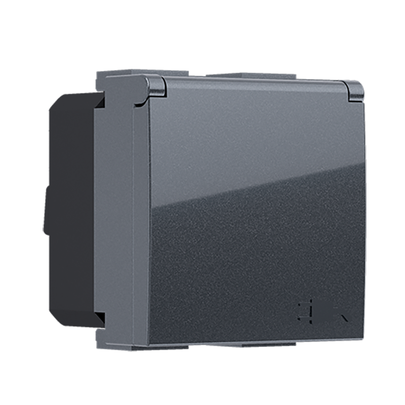 ^ MODYS ΠΡΙΖΑ ΣΟΥΚΟ ΚΑΠΑΚΙ ΑΝΘΡΑΚΙ  2 ΣΤ. 2P+E 16A 250VAC IP20