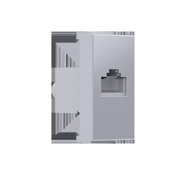 ^ MODYS ΠΡΙΖΑ ΔΙΚΤΥΟΥ ΑΣΗΜΙ  1 ΣΤ. RJ45 CAT.6A ΜΕ ΘΩΡΑΚΙΣΗ IP20