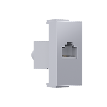 ^ MODYS ΠΡΙΖΑ ΔΙΚΤΥΟΥ ΑΣΗΜΙ  1 ΣΤ. RJ45 CAT.6A ΜΕ ΘΩΡΑΚΙΣΗ IP20