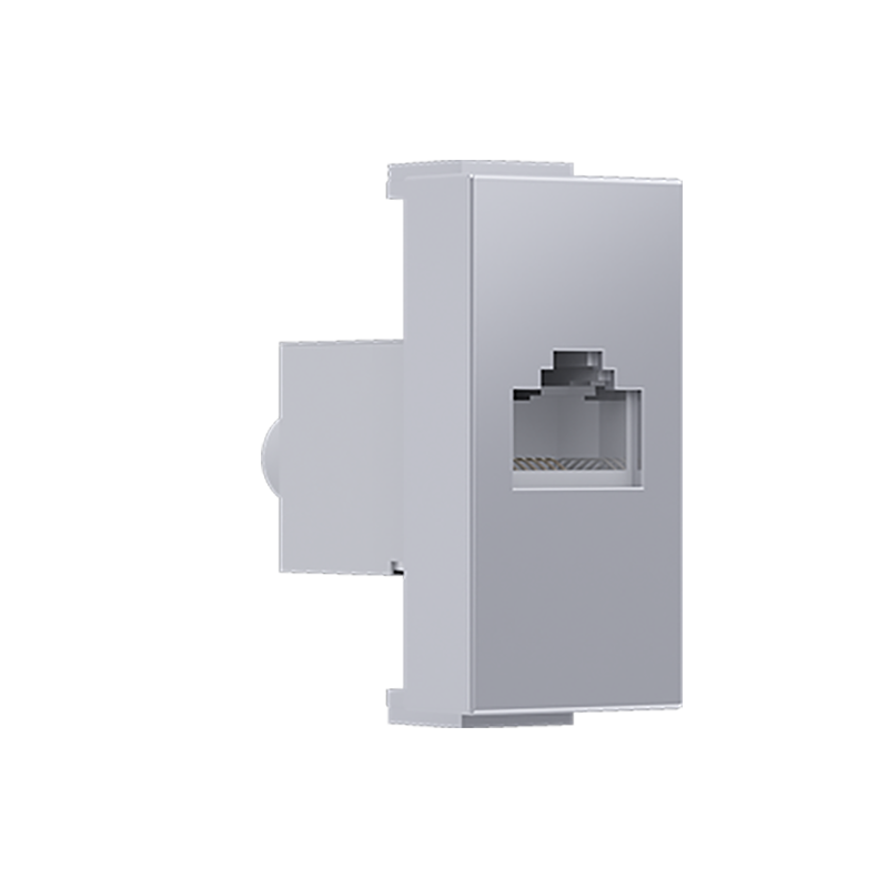 ^ MODYS ΠΡΙΖΑ ΔΙΚΤΥΟΥ ΑΣΗΜΙ  1 ΣΤ. RJ45 CAT.6A ΜΕ ΘΩΡΑΚΙΣΗ IP20
