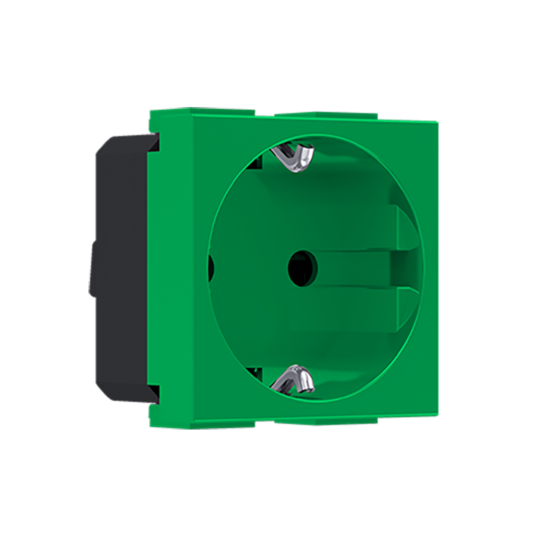 ^ MODYS ΠΡΙΖΑ ΣΟΥΚΟ ΑΣΦΑΛΕΙΑΣ ΠΡΑΣΙΝΗ ΑΝΤΙΒΑΚΤ. 2 ΣΤ. 2P+E 16A 250VAC IP20