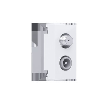 ^ MODYS ΠΡΙΖΑ ΤΗΛΕΟΡΑΣΗΣ SAT ΤV-R ΔΙΕΛΕΥΣΗΣ 1 ΣΤ.  ΛΕΥΚΗ IP20