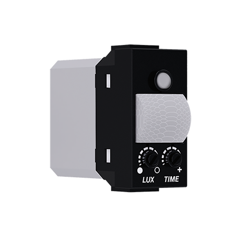 ^ MODYS ΑΝΙΧΝΕΥΤΗΣ ΚΙΝΗΣΗΣ PIR ΜΑΥΡΟΣ ΜΑΤ 1 ΣΤ. 1P 5(1)A 230VAC IP20