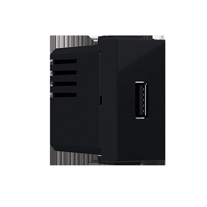 ^ MODYS ΠΡΙΖΑ ΤΡΟΦΟΔΟΣΙΑΣ USB 1 ΣΤ. 1xUSB ΜΑΥΡΗ ΜΑΤ  5VDC 1.2A IP20