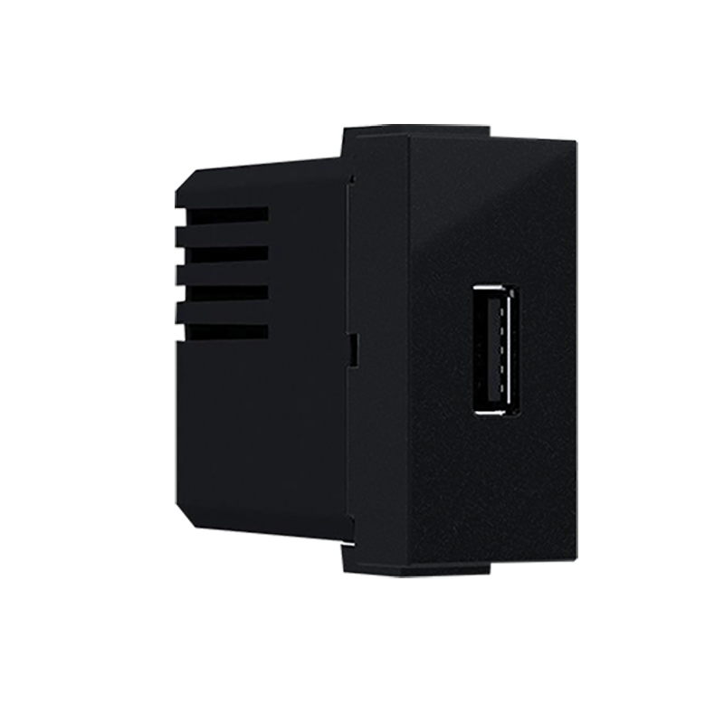 ^ MODYS ΠΡΙΖΑ ΤΡΟΦΟΔΟΣΙΑΣ USB 1 ΣΤ. 1xUSB ΜΑΥΡΗ ΜΑΤ  5VDC 1.2A IP20