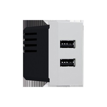 ^ MODYS ΠΡΙΖΑ ΤΡΟΦΟΔΟΣΙΑΣ USB 1 ΣΤ. 2xUSB ΙΒΟΥΑΡ 5VDC 2X1.2A IP20