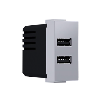 ^ MODYS ΠΡΙΖΑ ΤΡΟΦΟΔΟΣΙΑΣ USB 1 ΣΤ. 2xUSB ΑΣΗΜΙ 5VDC 2X1.2A IP20 ^ MODYS ΠΡΙΖΑ ΤΡΟΦΟΔΟΣΙΑΣ USB 1 ΣΤ. 2xUSB ΑΣΗΜΙ 5VDC 2X1.2A IP20