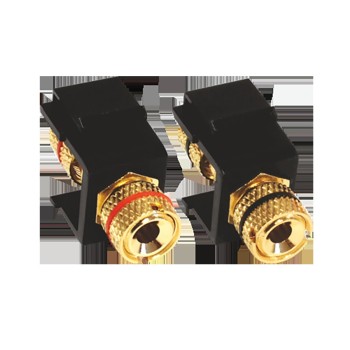 ^ MODYS ΑΝΤΑΠΤΟΡΑΣ 2xΗΧΕΙΩΝ LS 4MM ΜΑΥΡΟΣ