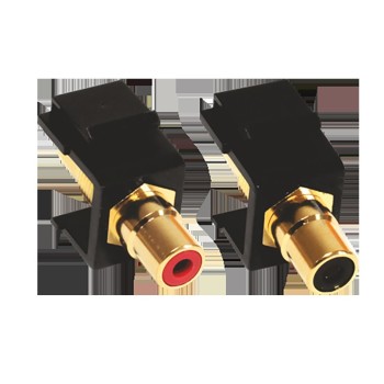 ^ MODYS ΑΝΤΑΠΤΟΡΑΣ 2xΗΧΕΙΩΝ RCA KS 1 ΣΤ. ΜΑΥΡΟΣ