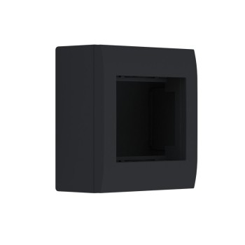 ^ ΚΟΥΤΙ ΕΠΙΤΟΙΧΟ 2ΣΤ. IP20 ΜΑΥΡΟ ΜΑΤ