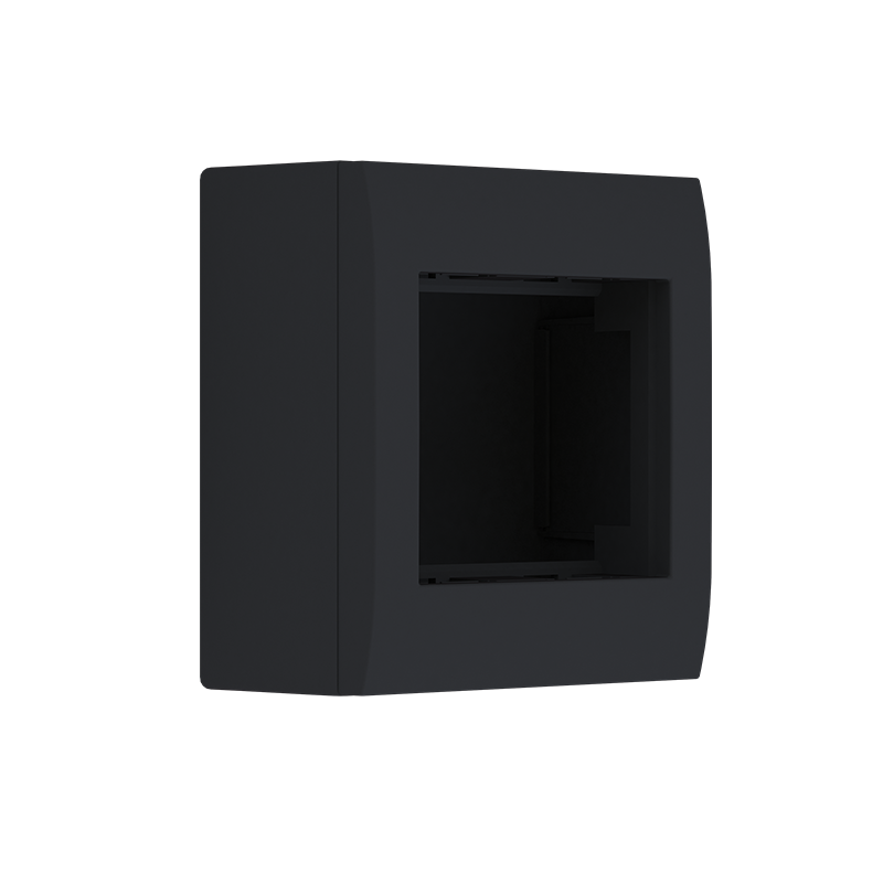 ^ ΚΟΥΤΙ ΕΠΙΤΟΙΧΟ 2ΣΤ. IP20 ΜΑΥΡΟ ΜΑΤ