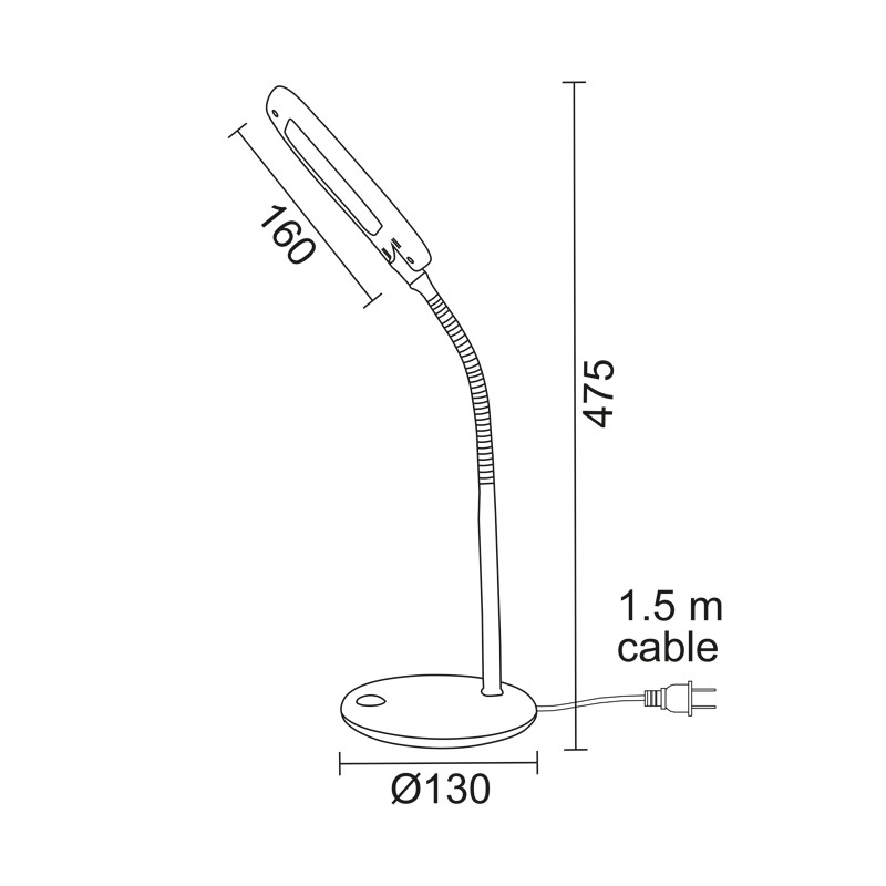 LED Φ/Σ ΓΡΑΦΕΙΟΥ 5W ΠΡΑΣΙΝΟ 4000Κ ΜΕ ΣΠΙΡΑΛ 230V Φ13XH47,5CM BAZ