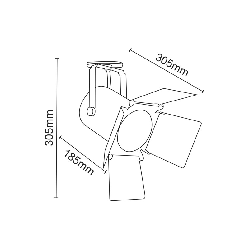 ^TRACK LIGHT No238 WHITE 2WIRE PAR30 E27 ^TRACK LIGHT No238 WHITE 2WIRE PAR30 E27