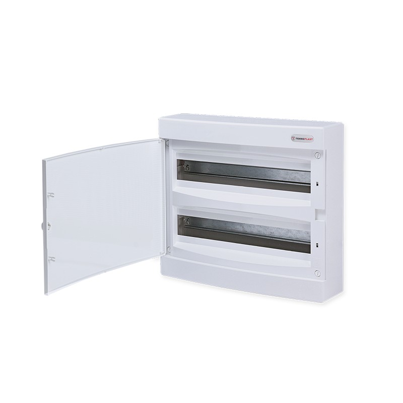 SURFACE MOUNTING 36 MODULES 2 ROWS WHITE DOOR SURFACE MOUNTING 36 MODULES 2 ROWS WHITE DOOR