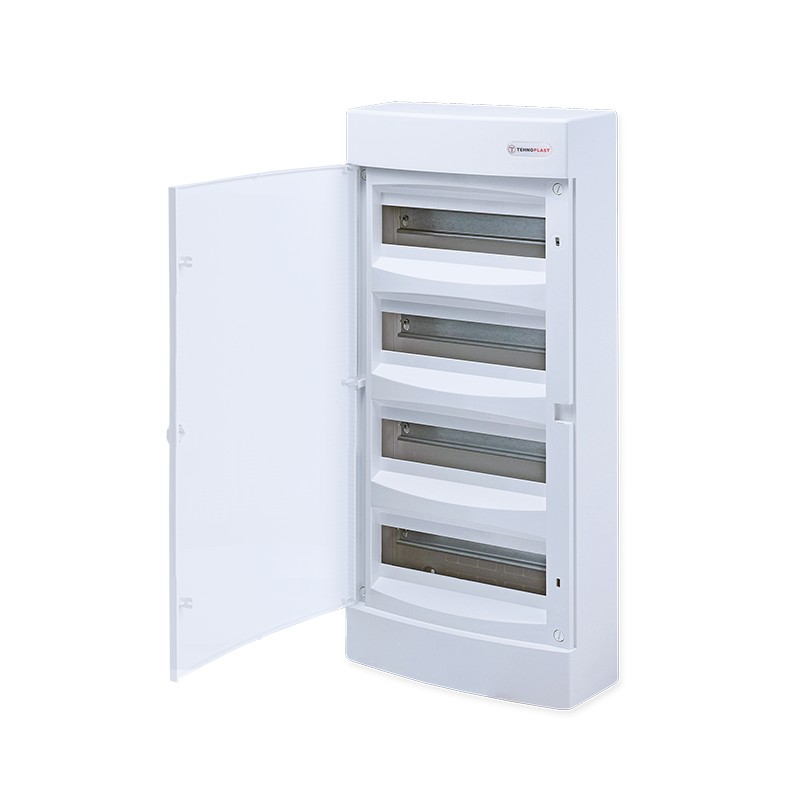 SURFACE MOUNTING 48 MODULES 4 ROWS WHITE DOOR SURFACE MOUNTING 48 MODULES 4 ROWS WHITE DOOR